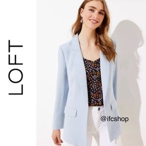 NWT Loft Open Modern Blazer in Blue Fog 14